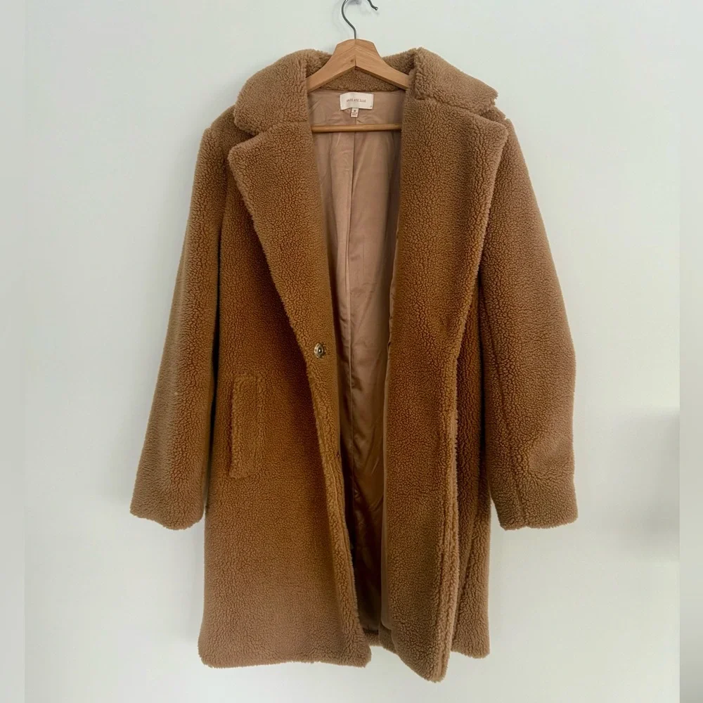 Vici long teddy coat - Picture 1 of 13
